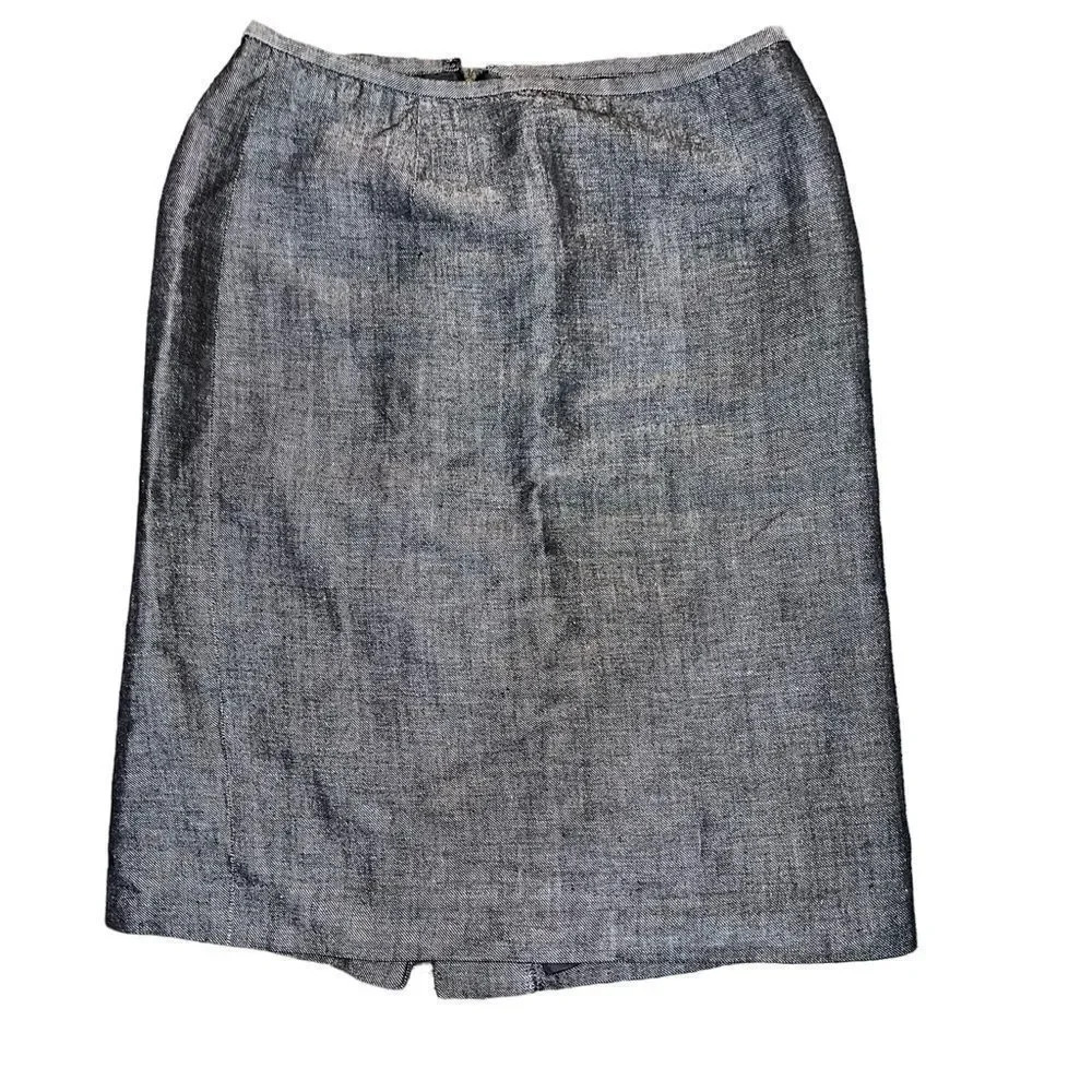 Calvin Klein Size 2 Gray Heathered Pencil Skirt‎